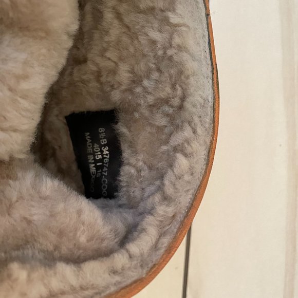 Women's Frye Leather Bootie Shearling Lined - Picture 7 of 10